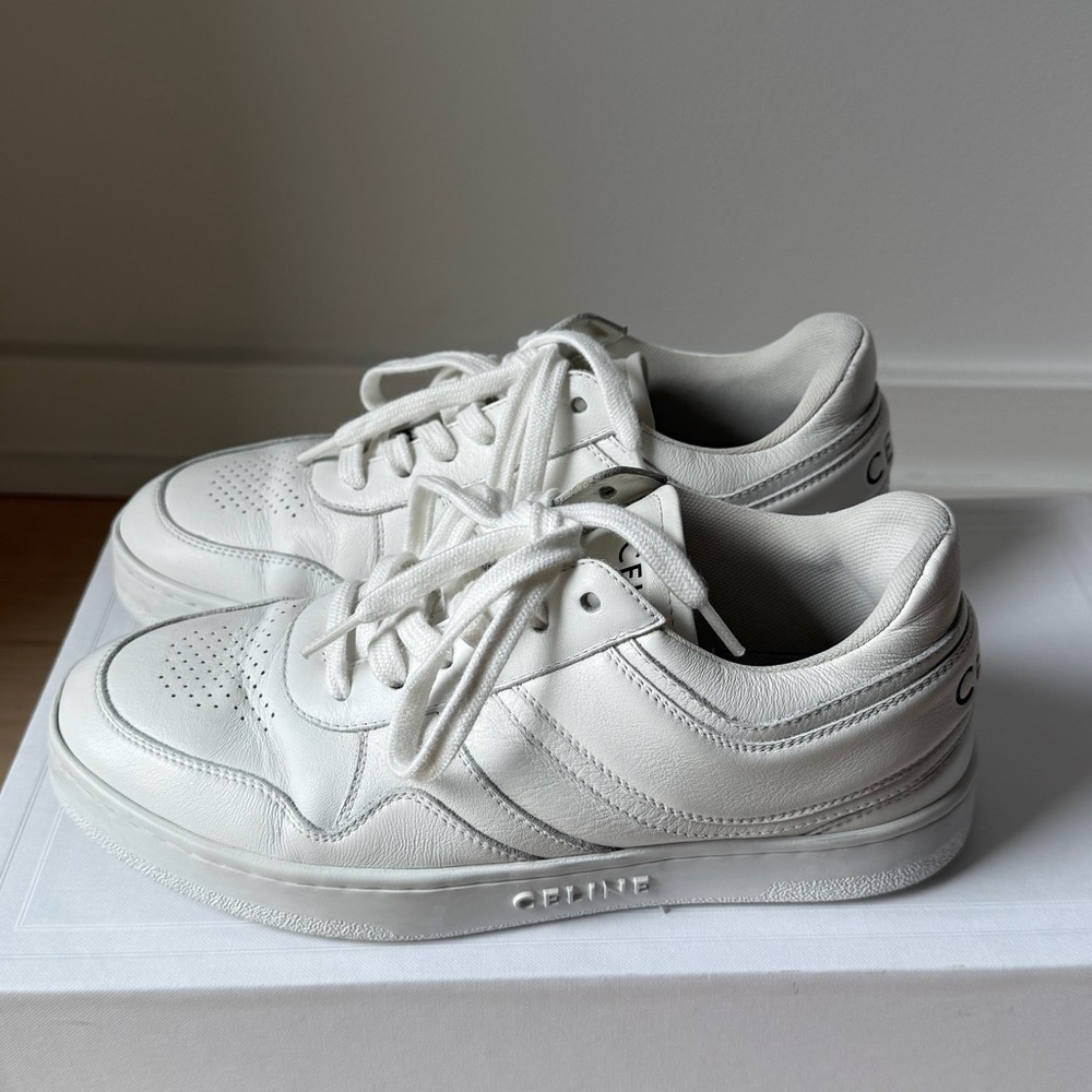 CELINE TRAINER LOW LACE-UP SNEAKER IN CALFSKIN IT 36 = FR/EUR 37